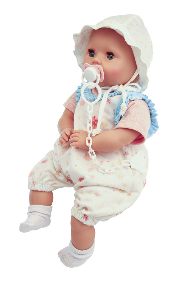 Baby Amy mit Stoffkörper, Schlafaugen und Schnuller 7545150 v. Schildkröt